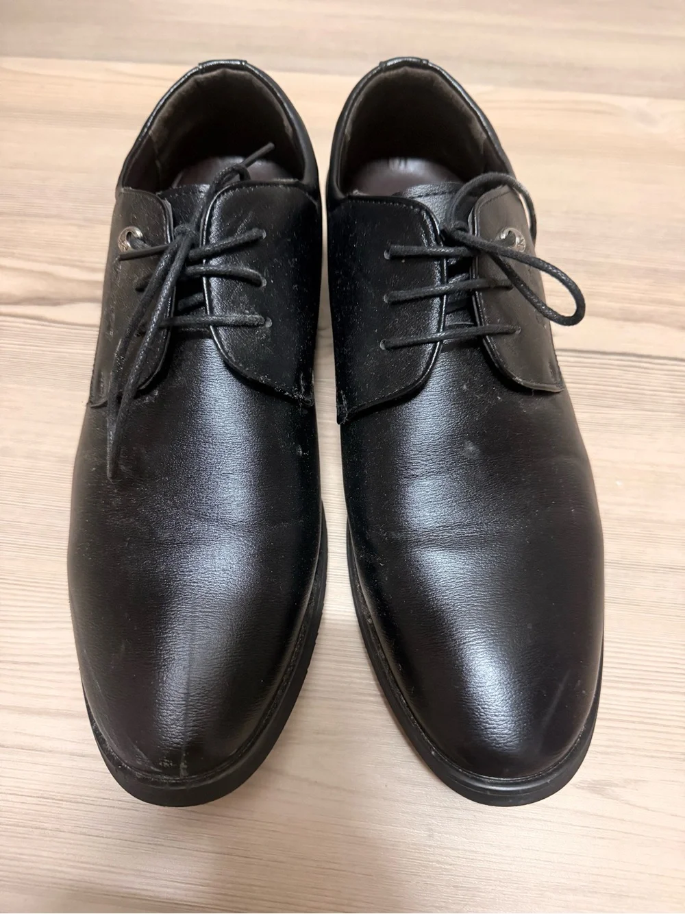 Classic Black Men's Lace-Up Dress Shoes